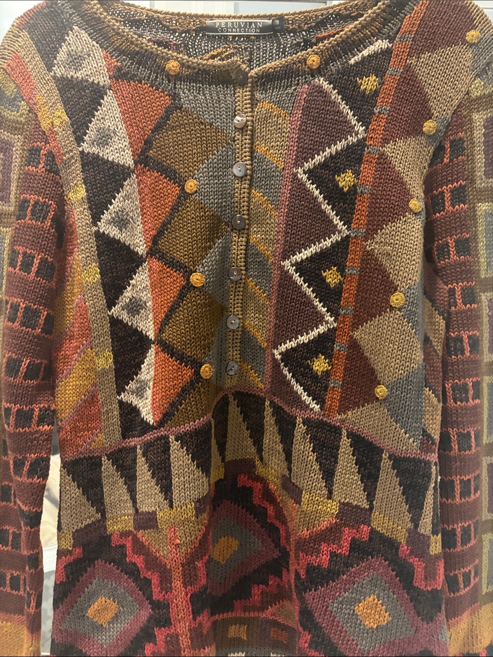 Peruvian Connection Pima Cotton Sweater - Sz S NWOT - Picture 2 of 3